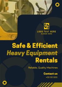 Corporate Heavy Equipment Rentals Poster