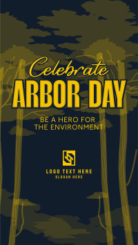 Celebrate Arbor Day YouTube Short Design