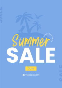 Island Summer Sale Poster Design