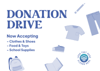 Donation Drive Postcard