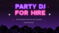 Neon Night DJ Facebook Event Cover