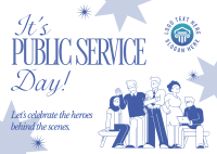 United Nations Public Service Day Postcard