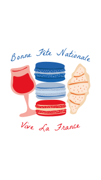 French Food Illustration Facebook Story