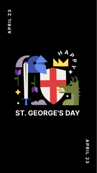 Happy St. George's Day  Instagram Story