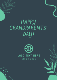 Grandparents Day Organic Abstract Flyer