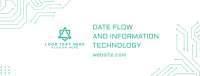 Data Flow and IT Facebook Cover Design