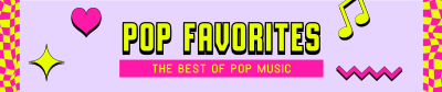 Pop Favorites SoundCloud Banner Image Preview