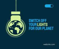 Earth Hour Lights Off Facebook Post Image Preview