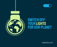 Earth Hour Lights Off Facebook Post