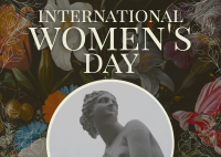 Floral International Women's Day Postcard