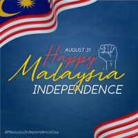 Malaysia National Day Celebrate Instagram Post Design