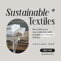 Sustainable Textiles Collection Instagram Post