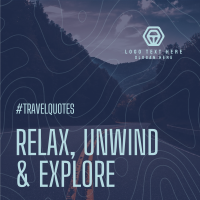 Let's Travel Instagram Post Design