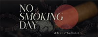 Modern No Smoking Day Facebook Cover Image Preview