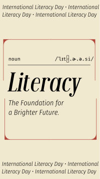 Literacy Defined Instagram Reel