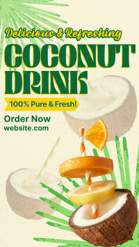 Refreshing Coconut Drink Video