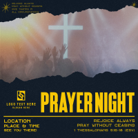 Modern Prayer Night Instagram Post