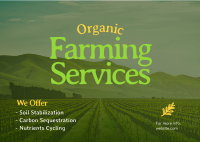 Organic Farming Postcard