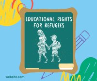 Refugees Education Rights Facebook Post