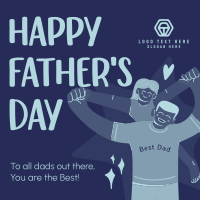Jolly Father's Day  Instagram Post Design