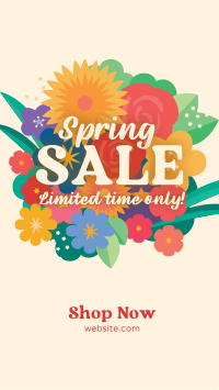 Spring Sale bouquet Instagram Story