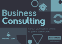 Business Consultant Postcard example 3