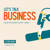 Business Talk Podcast Instagram Post Design