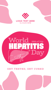 Line Art Hepatitis Day Instagram Story