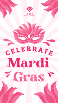 Celebrate Mardi Gras Instagram Story
