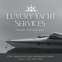 Luxury Yacht Services Linkedin Post