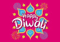 Diwali Festival Greeting Postcard
