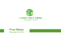 Green Natural Letter Y Business Card