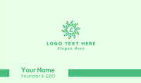 Natural Wreath Lettermark Business Card