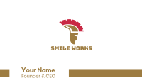 Greek Helmet Business Card