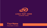 Simple Orange Car Business Card