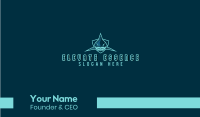 Blue Shark Team Mascot  Business Card