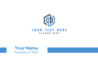 Blue Box Business Card example 2