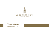 Gold Tower Business Card example 1