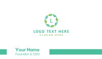 Leaf Circle Business Card Design