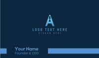 Rocket Letter A Business Card