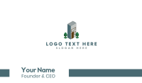 Modern Building Letter I Business Card