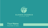 Green Organic Beauty Business Card Design