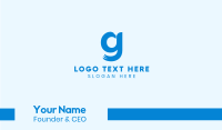 Blue Eagle Letter G Business Card Design