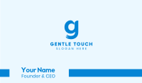 Blue Eagle Letter G Business Card Image Preview