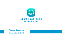 Tech Headphone App Business Card