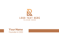 Professional Letter R Business Card