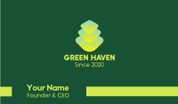 Green Gradient Zen Stones Business Card Image Preview