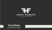 Wing Stroke H Business Card Image Preview