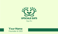 Green Organic Heart Business Card Image Preview