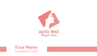 Strong Woman Silhouette Business Card